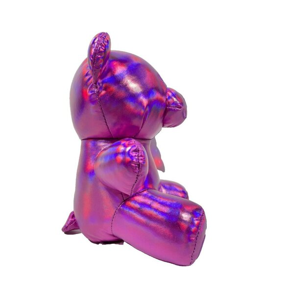 Candy Bears Metallic Plush 8" Stuffed Animal Purple Pink - Picture 6 of 13
